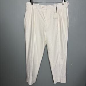 NWT BANANA REPUBLIC Men’s Cotton Linen Light Pants Trouser Dress 38x32 New